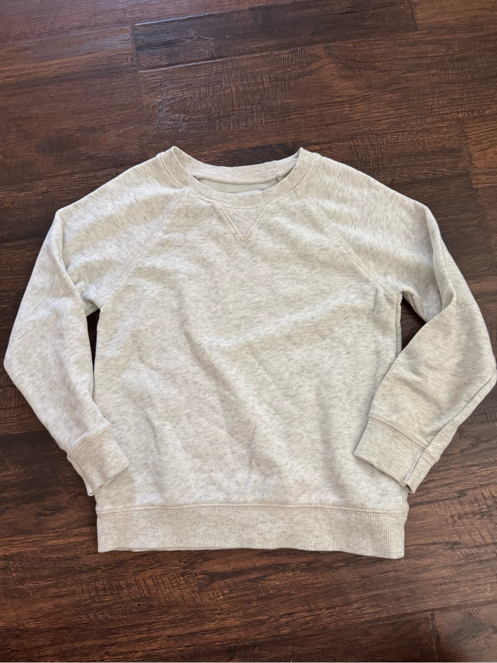 Classic Crewneck Boy’s Sweater in Light Heather Gray